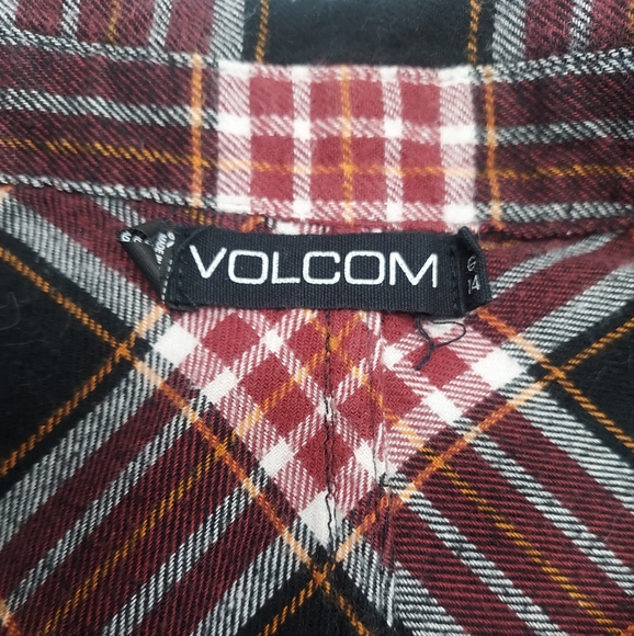 Volcom Weekend Plaid Dress/Tunic. Size L - Picture 5 of 7